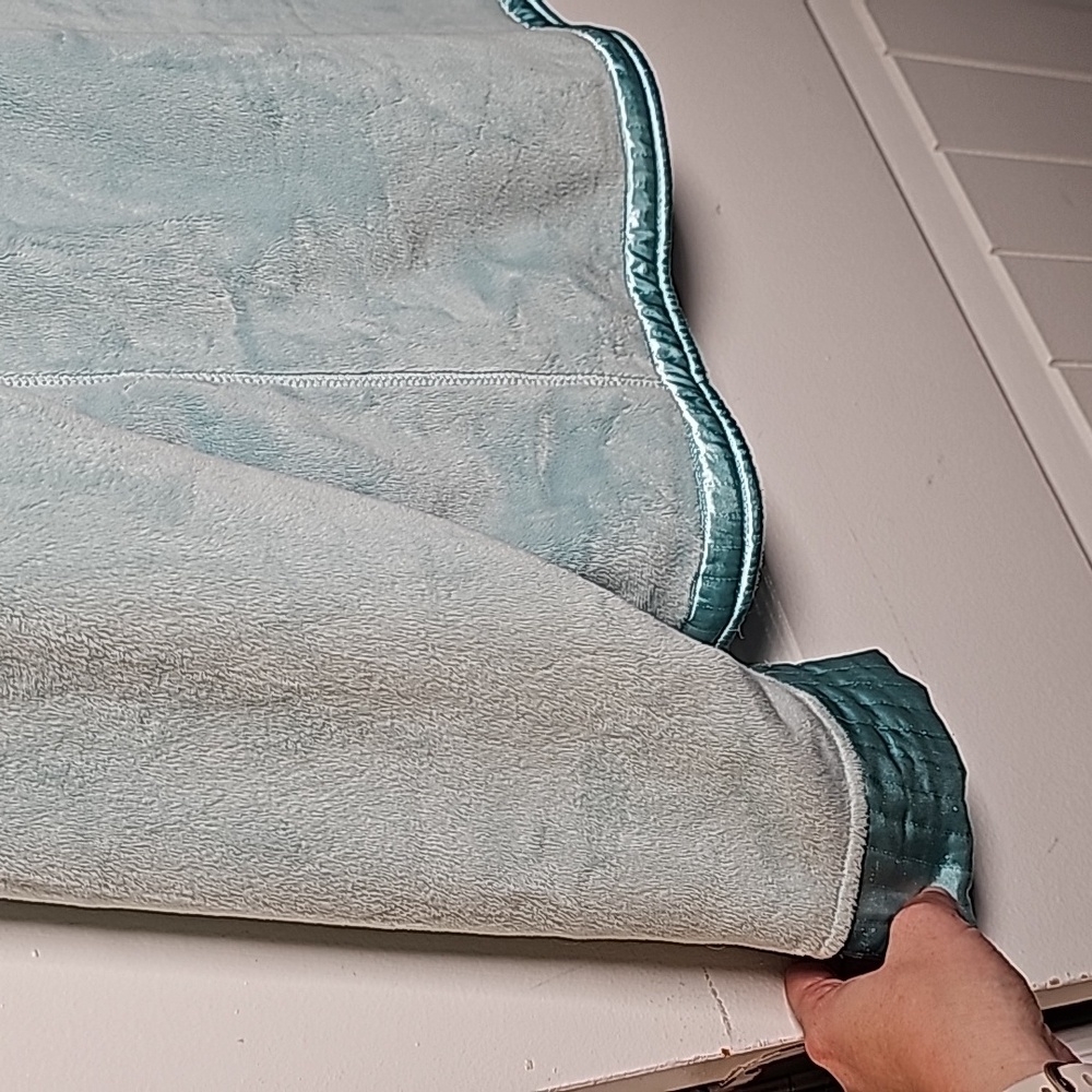 Pendleton XL fuzzy fleece jacket, aquamarine teal - Picture 15 of 16